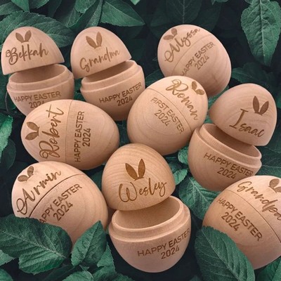 Wooden Easter Egg Shell